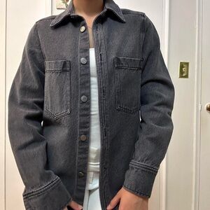 NWT H&M Black Denim Jacket